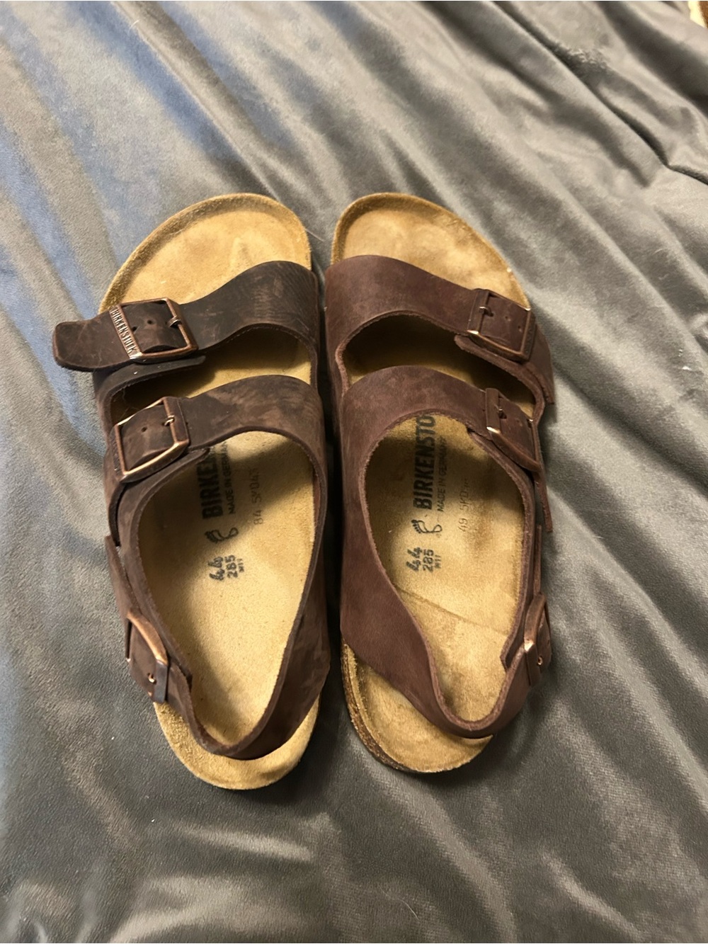 Birkenstock Brown Two-Strap Adjustable Kids Sandals